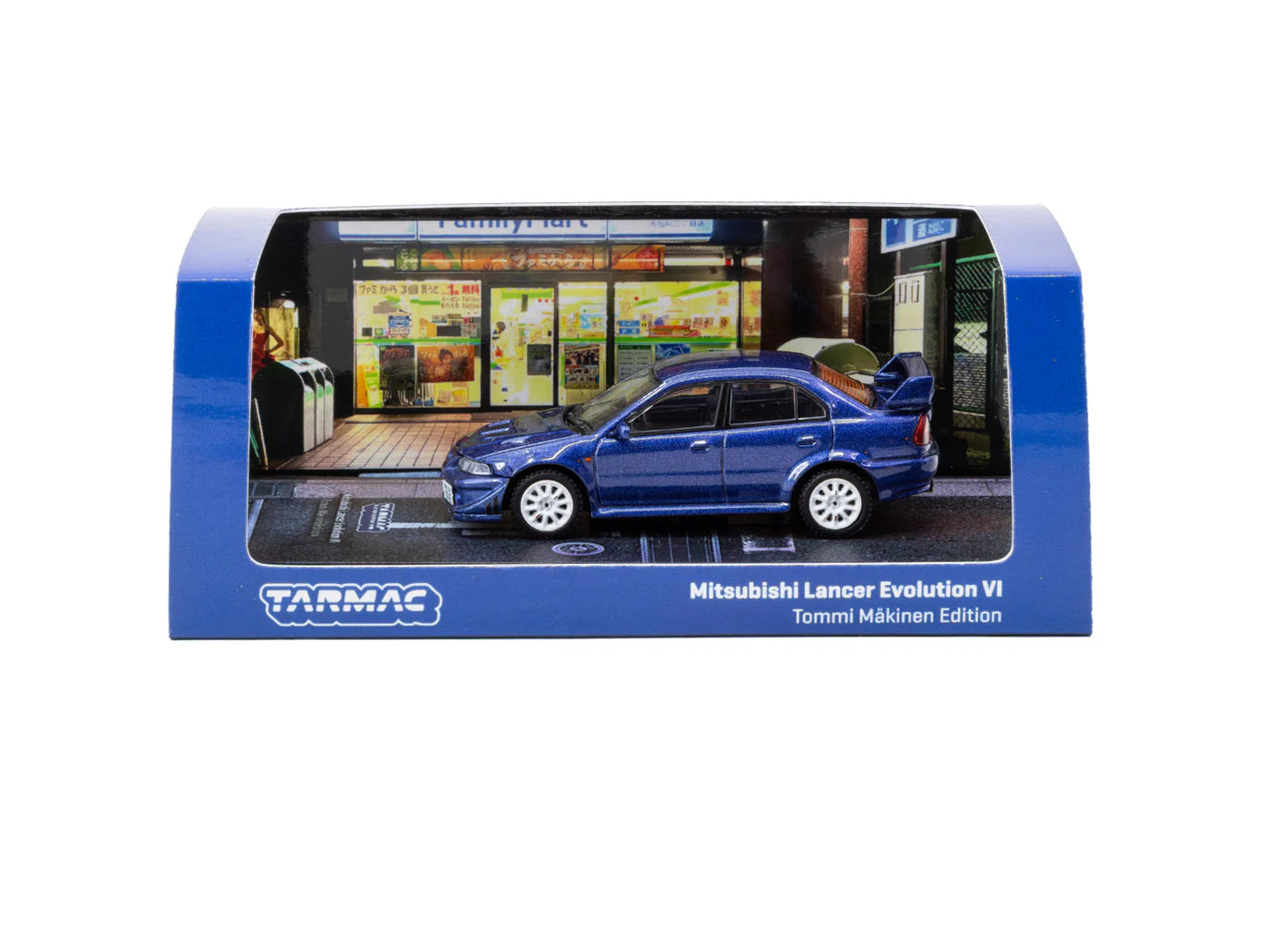 Tarmac Works 1/64 - Mitsubishi Lancer Evolution VI Tommi Makinen Edition Blue - ROAD64