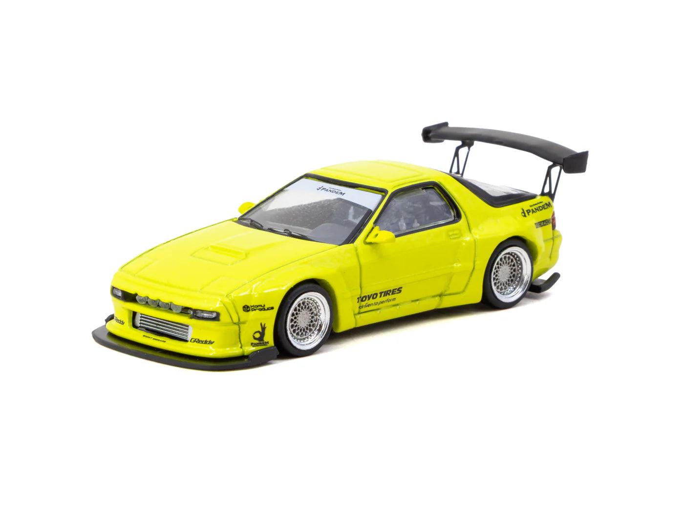Tarmac Works 1/64 - Pandem Mazda RX-7 FC3S Yellow - ROAD64