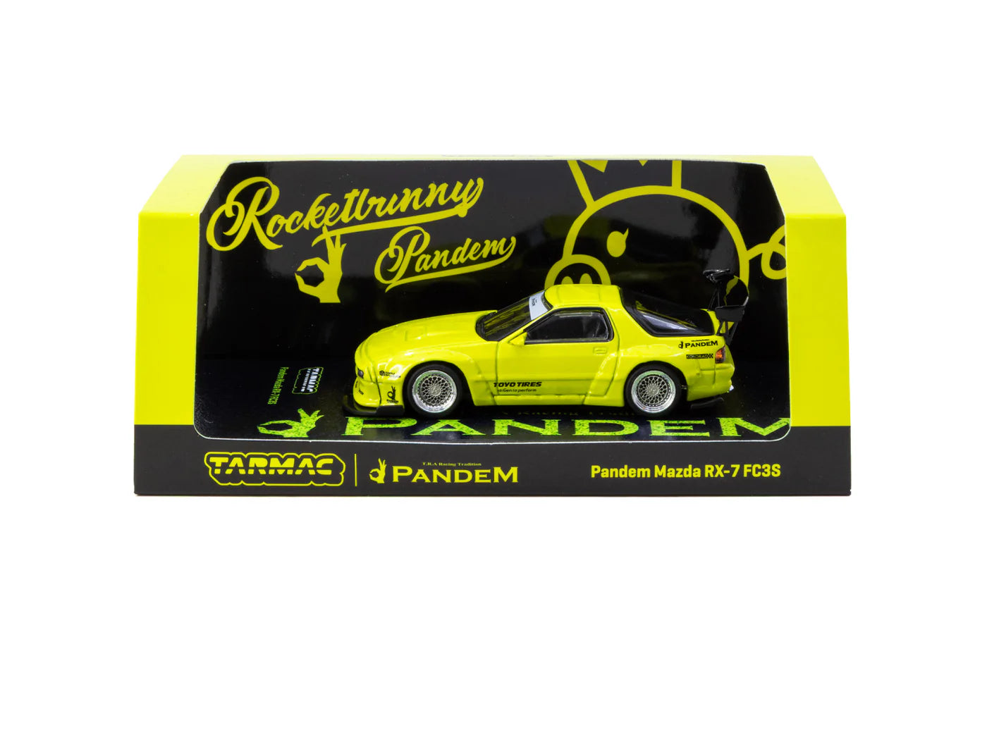 Tarmac Works 1/64 - Pandem Mazda RX-7 FC3S Yellow - ROAD64