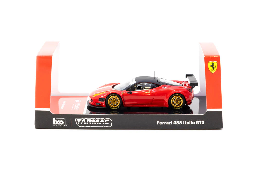 Tarmac Works X iXO Models 1/64 - Ferrari 458 Italia GT3 Red - ROAD64