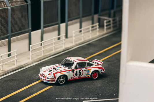 Schuco X Tarmac Works 1/64 - Porsche 911 Carrera RSR 2.8 24h Le Mans 1973 #45 Winner - COLLAB64