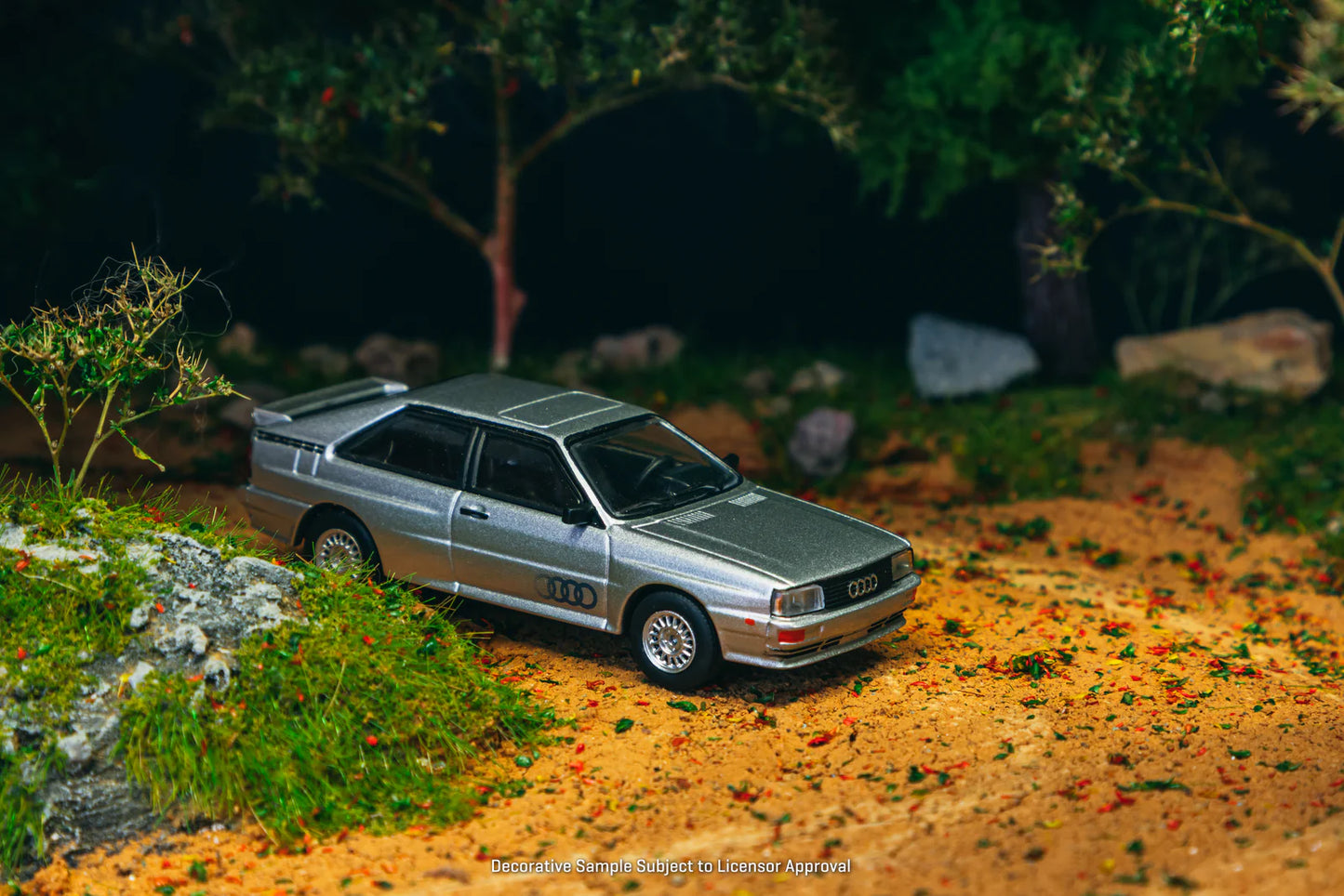 Schuco X Tarmac Works  1/64 - Audi Quattro Silver - COLLAB64