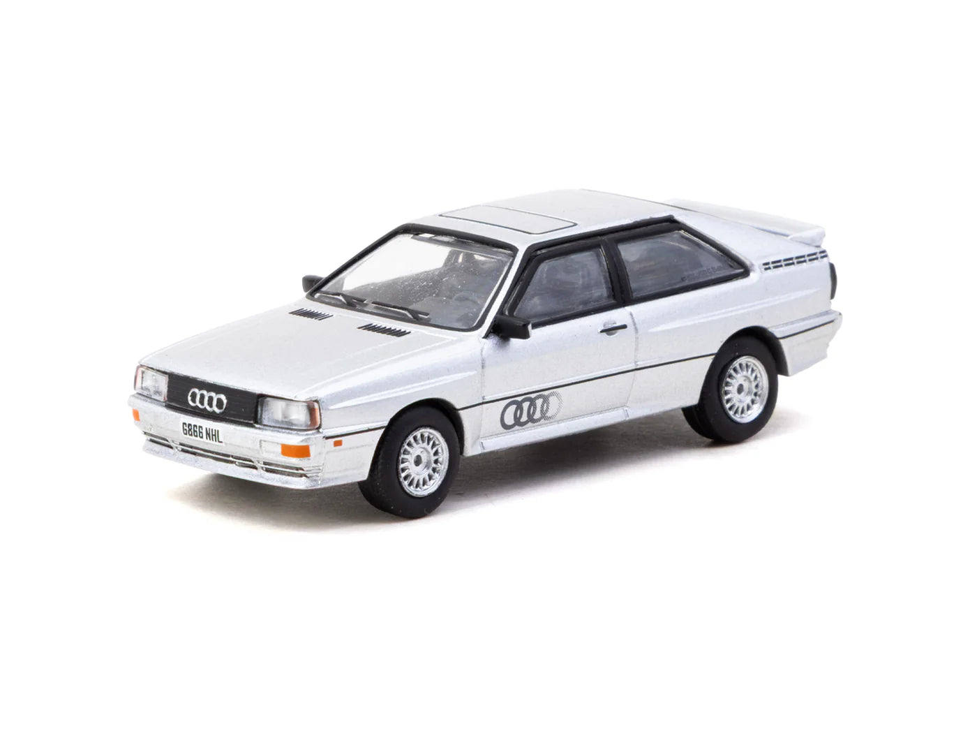 Schuco X Tarmac Works  1/64 - Audi Quattro Silver - COLLAB64
