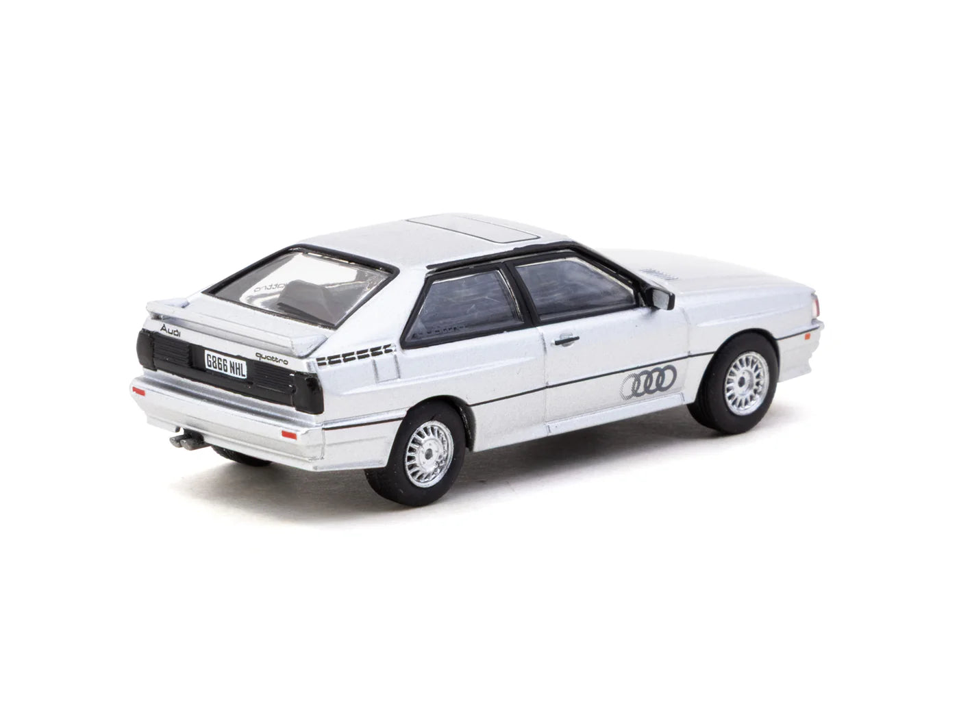 Schuco X Tarmac Works  1/64 - Audi Quattro Silver - COLLAB64