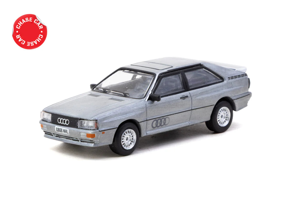 Schuco X Tarmac Works  1/64 - Audi Quattro Silver - COLLAB64