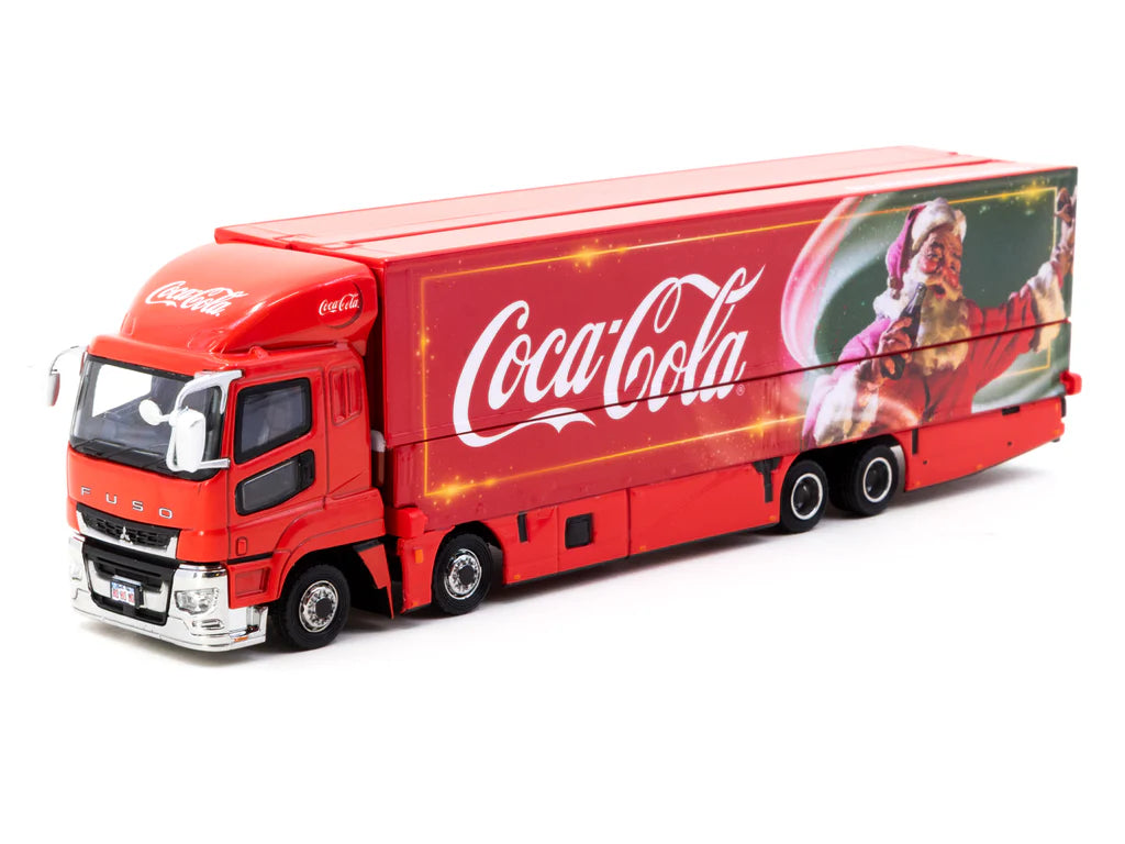 Tarmac Works 1/64 - Mitsubishi Fuso Super Great Coca-Cola Santa Truck - TRUCK64
