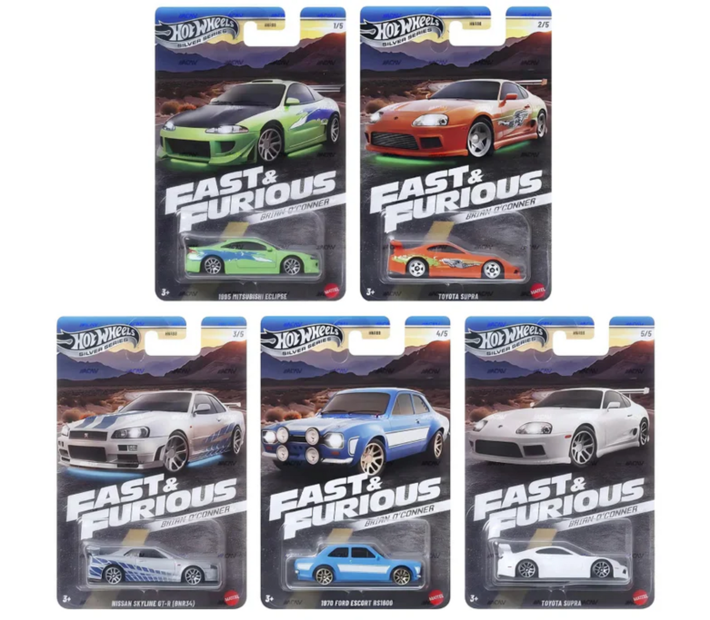 Hot Wheels 1/64 - Fast n Furious Series Brian O'Conner