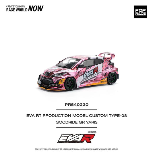 Pop Race 1/64 - Toyota Eva RT Production Model Custom Type-08 Goodride GR Yaris