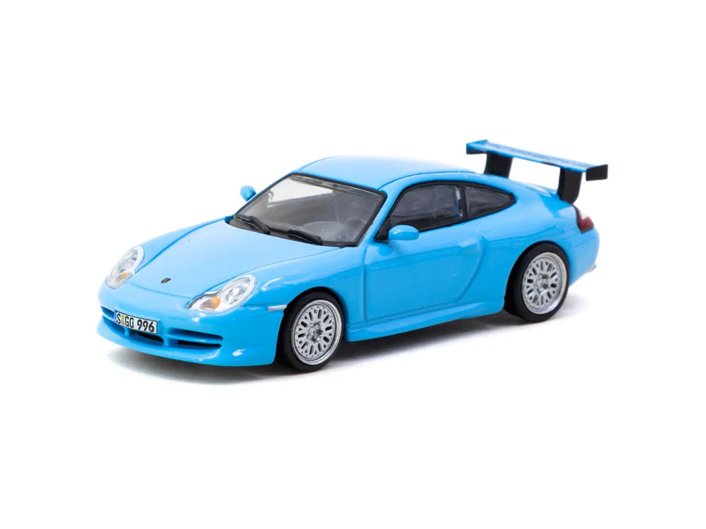 Tarmac Works X iXO Models 1/64 - Porsche 911 GT3 (type 996) Light Blue - GLOBAL64