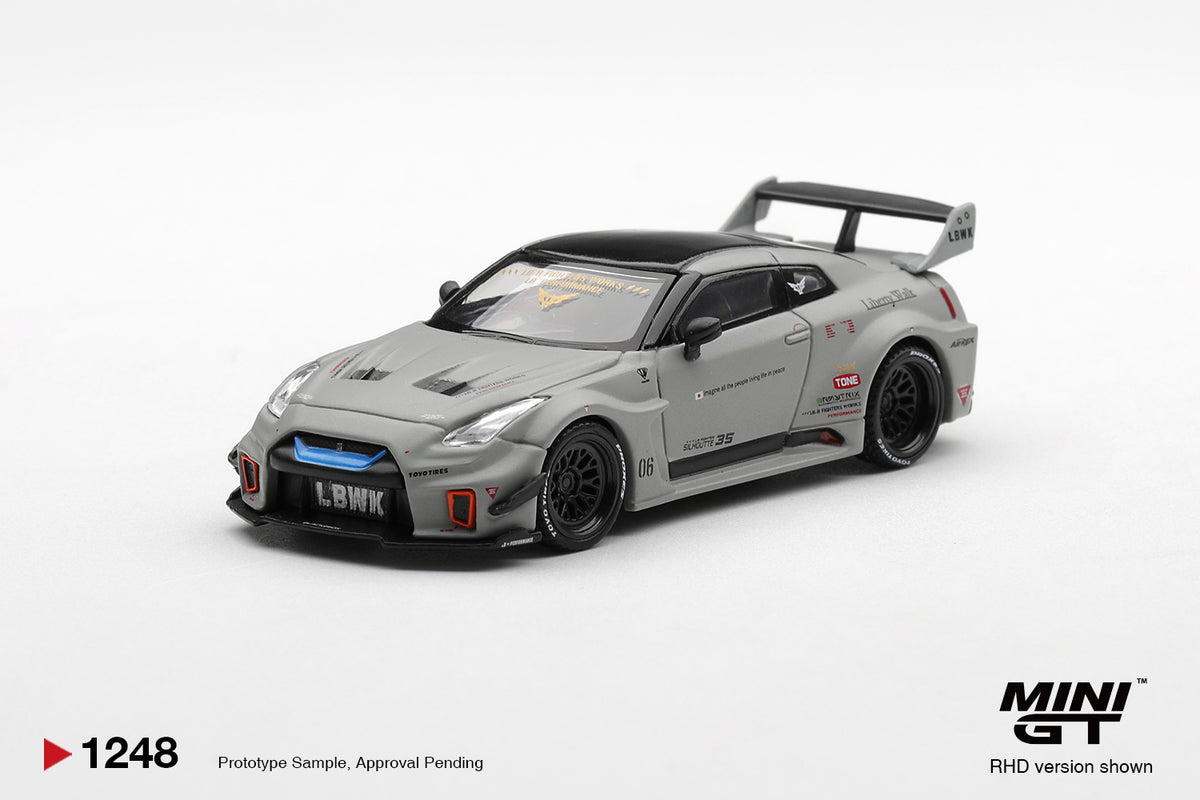 Mini GT 1/64 - NISSAN LB-Silhouette WORKS GT 35GT-RR Ver.1 Matt Grey