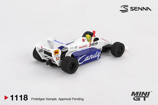 Mini GT 1/64 - Toleman TG184 #19 Ayrton Senna 1984 Monaco Grand Prix 2nd Place (BLISTER)