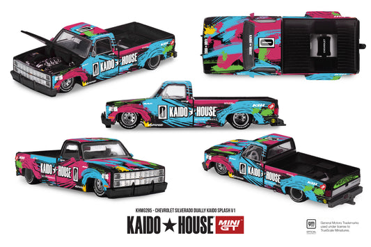 Mini GT x Kaido House 1/64 - Chevrolet Silverado Dually Kaido Splash V1