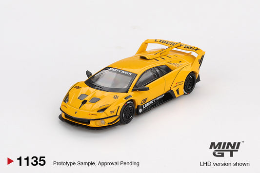Mini GT 1/64 - Lamborghini LB-Silhouette WORKS MURCIELAGO GT Evo Yellow