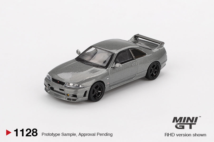 Mini GT 1/64 - NISSAN Skyline GT-R Dark Metal Gray (NISMO BCNR33 CRS Version)