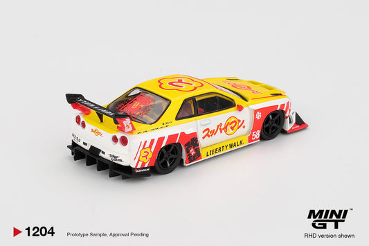 Mini GT 1/64 - Nissan LB-ER34 Super Silhouette SKYLINE Suppaiman Okinawa