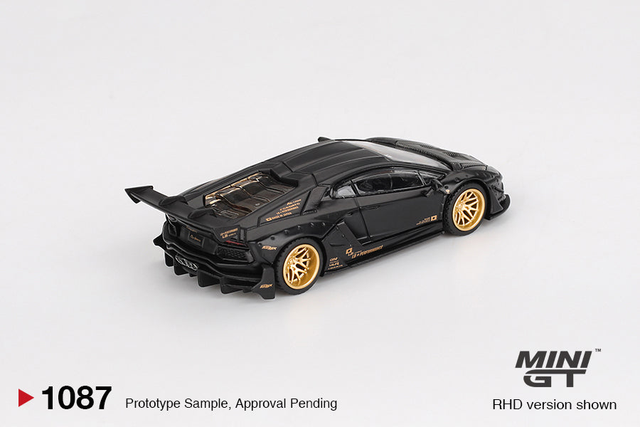 Mini GT 1/64 - LB★WORKS Lamborghini Aventador Limited Edition Matte Black
