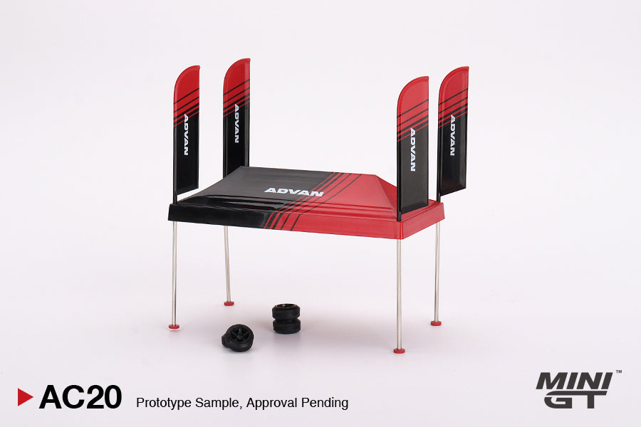 Mini GT 1/64 - Paddock Service Tent Set - ADVAN