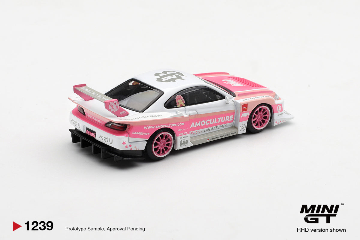 Mini GT 1/64 - Nissan SILVIA (S15) LB-Super Silhouette AMOCULTURE
