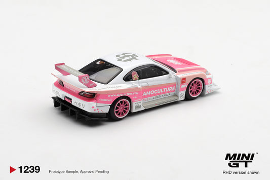 Mini GT 1/64 - Nissan SILVIA (S15) LB-Super Silhouette AMOCULTURE