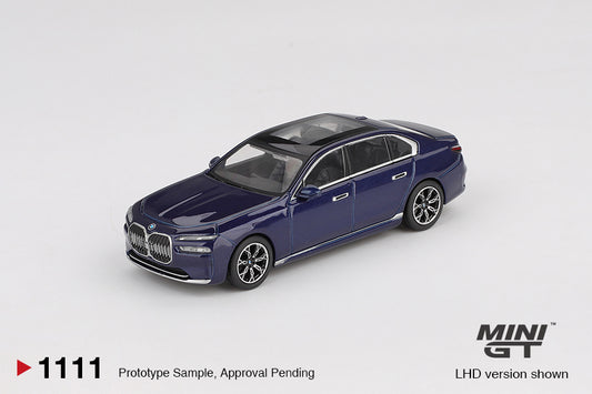 Mini GT 1/64 - BMW i7 xDrive60 Tanzanite Blue Metallic