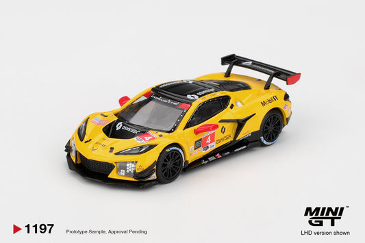 Mini GT 1/64 - Chevrolet Corvette Z06 GT3.R #4 Corvette Racing by Pratt Miller Motorsports 2025 IMSA Daytona 24 Hrs