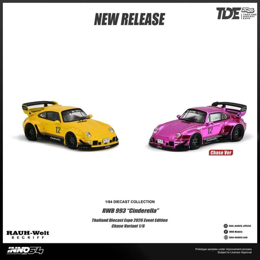 Inno64 1/64 - Porsche RWB 993 Cinderella Thailand Diecast Expo 2026 Event Edition