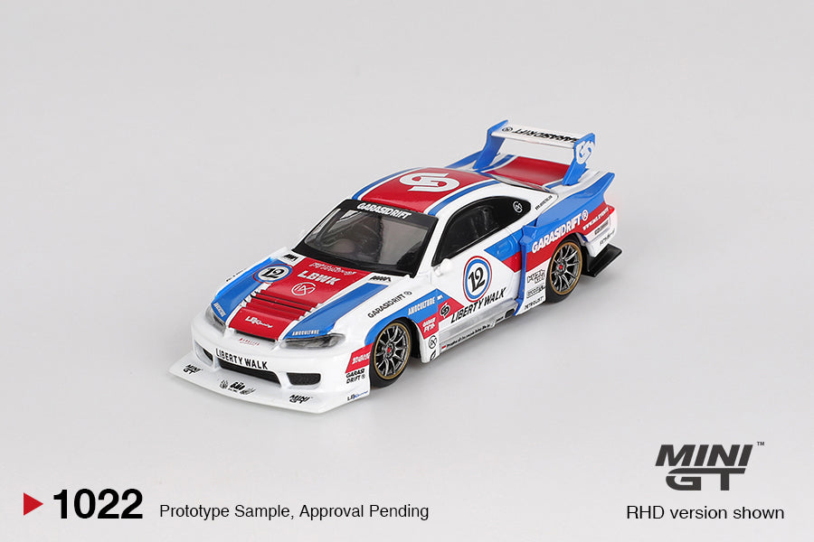 Mini GT 1/64 - Nissan LB-Super Silhouette S15 SILVIA GARASIDRIFT x LBWK 2025