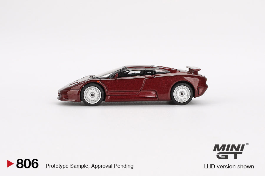 Mini GT 1/64 - Bugatti EB110 GT Dark Red Metallic