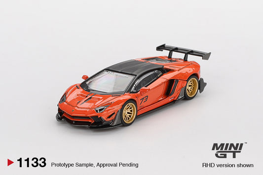 Mini GT 1/64 - LB★WORKS Lamborghini Aventador Limited Edition Orange MDX 2025