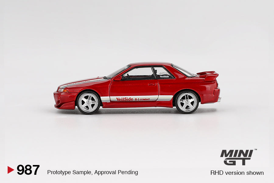 Mini GT 1/64 - Nissan Skyline GT-R (R32) VeilSide Combat C-I Gem Red