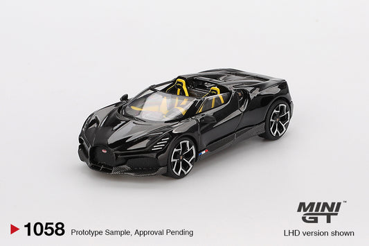 Mini GT 1/64 - Bugatti W16 Mistral Black