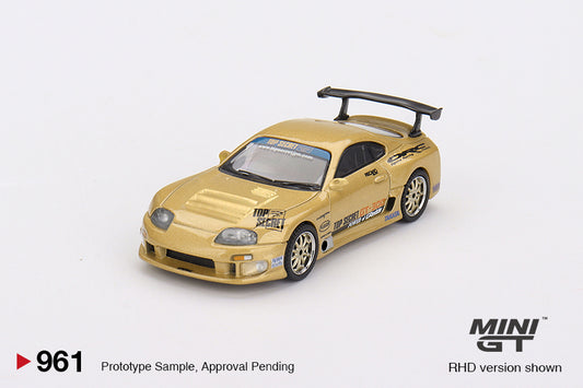 Mini GT 1/64 - Toyota Supra (A80) Top Secret GT-300 Top Secret Gold