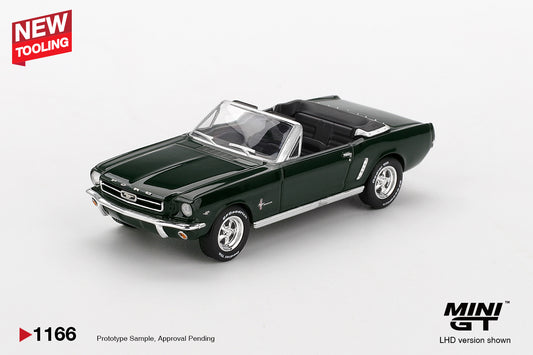 Mini GT 1/64 - Ford Mustang Convertible 1964 Highland Green