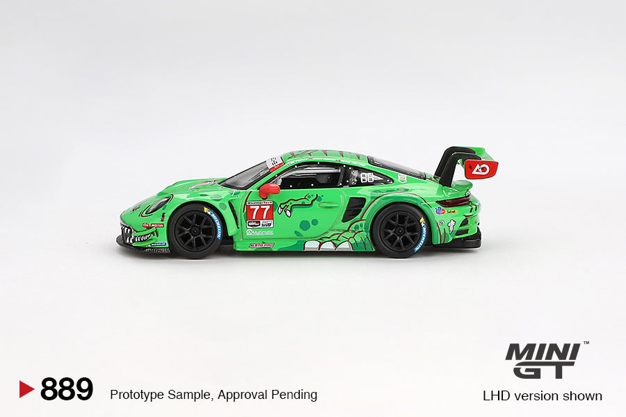 Mini GT 1/64 - Porsche 911 GT3 R #77 AO Racing 2024 IMSA Daytona 24 Hrs GTD Pro 2nd Place