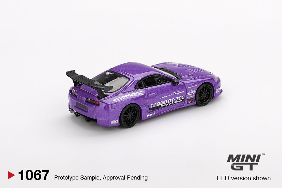 Mini GT 1/64 - Toyota Supra (A80) Top Secret GT-300 Top Secret Purple
