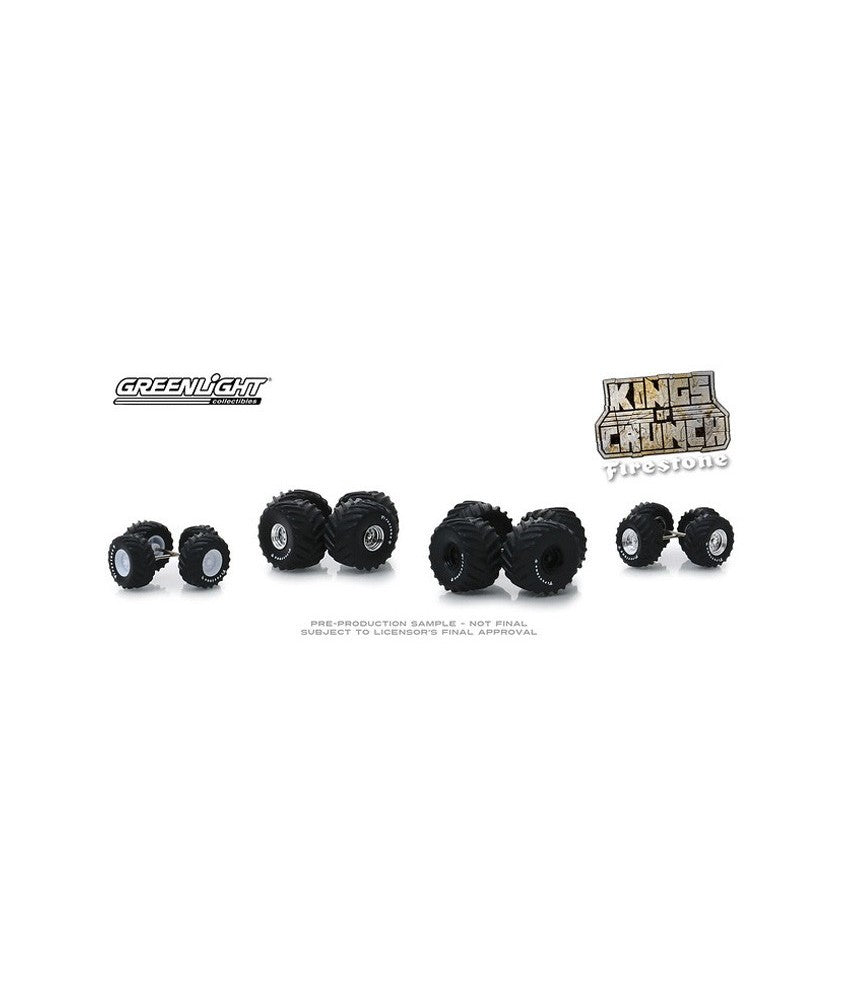 Greenlight 1/64 - Kings of Crunch Firestone Wheel and Tire Pack