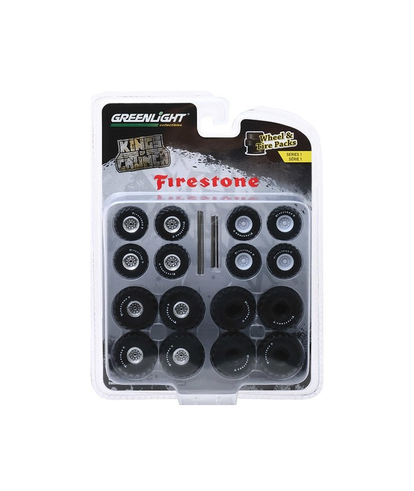 Greenlight 1/64 - Kings of Crunch Firestone Wheel and Tire Pack