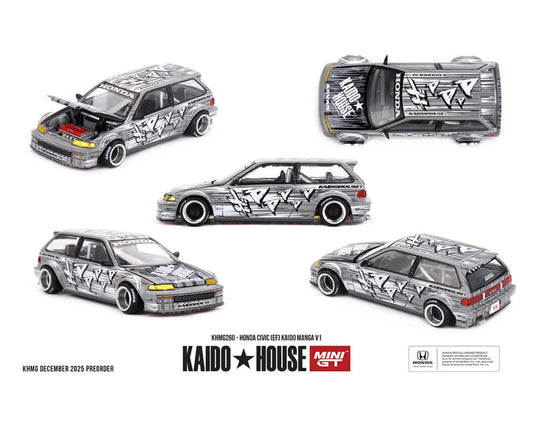 Mini GT x Kaido House 1/64 - Honda Civic (EF) Kaido Manga V1