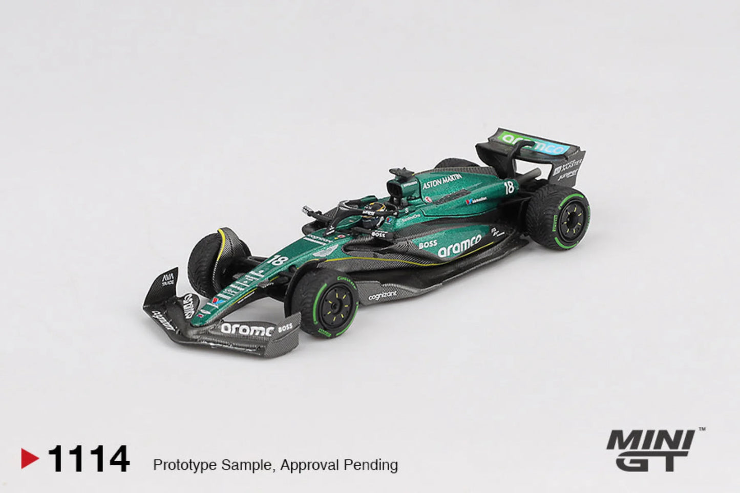 Mini GT 1/64 - Aston Martin AMR24 #18 Lance Stroll 2024