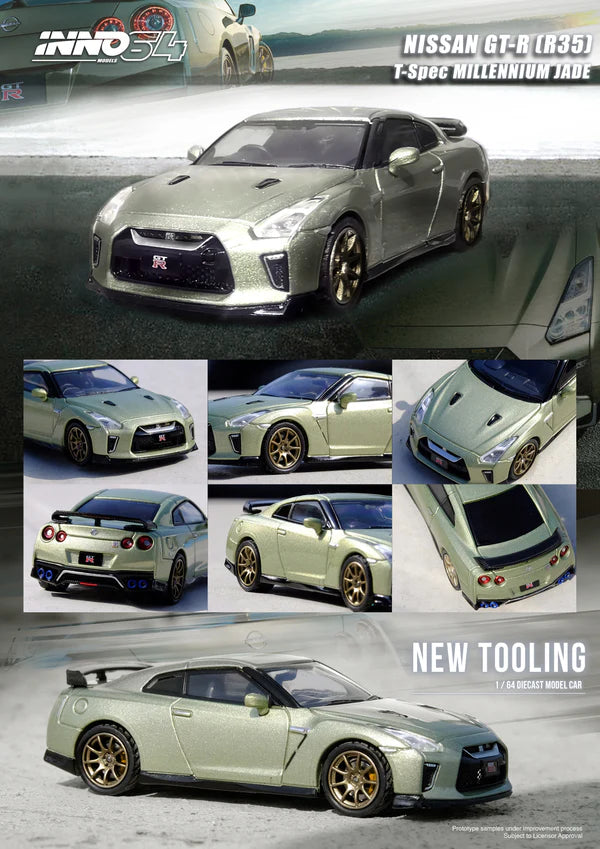 Inno64 1/64 - Nissan GT-R R35 Millennium Jade